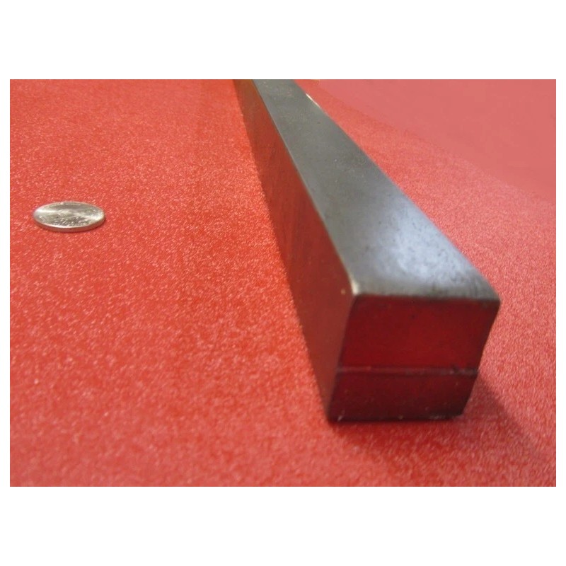 Basic 12L14 Square Carbon Steel Bars, 1 1/8" Square x