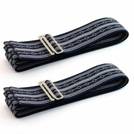 Men's Waist Strap Belt, Set of 2, Rubber and Won't Fall Off, For Kimono, Yukata, Made in Japan, navy