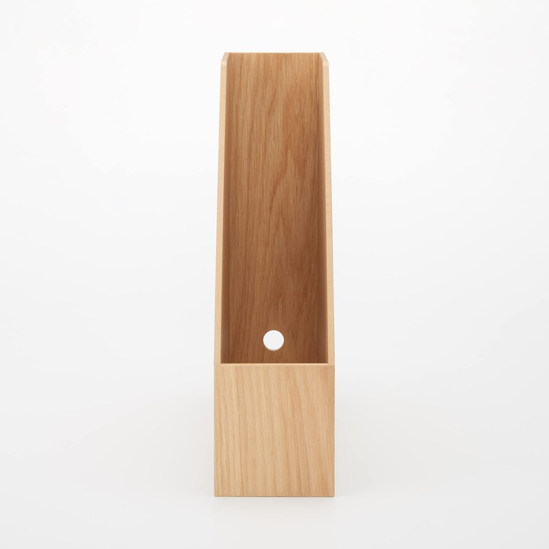 Mujin Ryohin Wooden Stand File Box for A4 Size Approx.