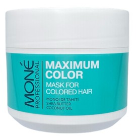MONÉ PROFESSIONAL Keratin hair mask, dry damaged hair - Colour care - Hydrating, Conditioning, Repairs, Shine, Colour Vibrancy - Shea butter, Monoï de Tahiti, Coconut hair oil 300 ml
