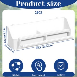 2 Pack Bird Feeder for Cage, Hanging Plastic Bird Food and Water Dispenser with Perches Birds Bowls for Parakeet, Cockatiel, Canary, Parrot