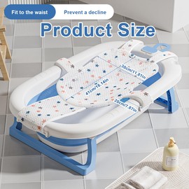 CULEO Bathtubs & Seats for Babies, 1 Piece Baby Bath Support Pillow, Baby Bath Seat, Baby Bath Net, Non-Slip Baby Hammock, Insert for Baby Bathtub, Baby Bath Mat, Baby Bath Net and Baby Bath Mat