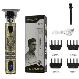 Vintage T9 Men's Grooming Rechargable Beard Trimmer With Attachments And Charging Cord