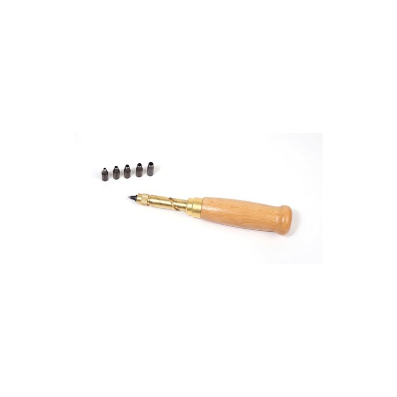 Punch screwdriver for leather and polymer clay
