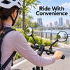 2-Piece Universal Bike Rearview Mirrors – 360° Rotating Handlebar Mirrors