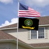 Army Veteran Emblem Flags 3x5 Outdoor Double Sided 3 Ply