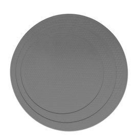 Safe Grabs Round Silicone mats for Microwave trivets for hot pots and Pans Kitchen Dishes 12inch countertops (Grey)