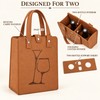 Felt Wine Bag for Gifting – Reusable Double Bottle Carrier