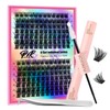 PURELEOR Cluster Lashes Kit Including Bond and Seal Remover DIY