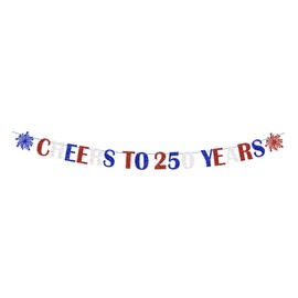 250th Anniversary Decorations CHEERS TO 250 YEARS Banner for Patriotic 4th of July Party Supplies