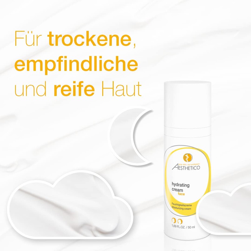 AESTHETICO hydrating cream - Hautdurchfeuchter, Pflegecreme f黵 trockene und emfindliche