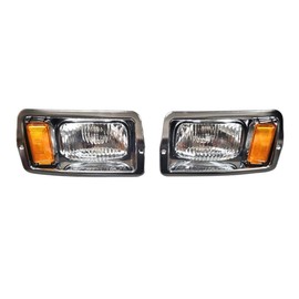 Golf Carts Universe Chrome Halogen Headlights for Club Car DS 1982-1992 Replacement Headlights