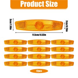 AMSNINK Katzenaugen Fahrrad, 12 Stück Reflektoren Fahrrad, Fahrrad Reflektoren, Rückstrahler Fahrrad Speichen Reflektoren Set Für Mountainbike MTB Fahrrad Kinder, Für Rennrad, MTB, E-Bike