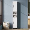 Hawkrown 67" Tall Bathroom Storage Cabinet with Lights, Slim Narrow