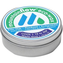 mountainFLOW eco-Wax Rub-On Ski/Snowboard Wax/Biodegradable Plant-Based Quick Wax | Cool: 15-30F