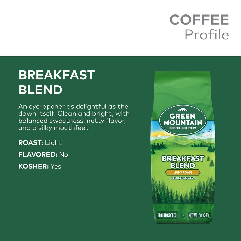 Green Mountain Coffee Breakfast Blend - Ground (12 ounces)