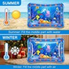 Water Mat Tummy Time Water Play Mat, Dolphin Inflatable Sensory