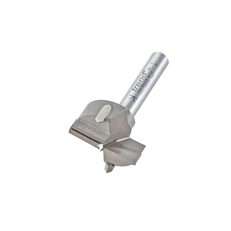 Trend 35mm Diameter Circular Hinge Sinking Machine Bit, 3/8 Inch