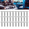 30Pcs M8x1.25 Screw Bolt A2 Stainless Steel Cup Square Coarse