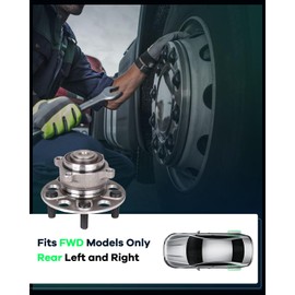 SCITOO Wheel Hub Wheel Bearing Assembly Rear 512391 fit for Acura TL 2009-2014 5 Lugs W/ABS