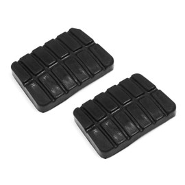 Red Hound Auto 2 Clutch and Brake Pedal Pads Cover Compatible with Nissan/Datsun 200SX 1979-1988, Hardbody Pickup 1986-1994, Pathfinder 1987-1995, Sentra 1982-1990 and More for Manual Transmission