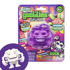 Slimy Gooblins Slimy Ghost Slime Monster 100 g Super Stretchy Original Slime with Funny Creepy Skeletons to Discover and Collect Kneading Toy (3 Years), Colour: Purple
