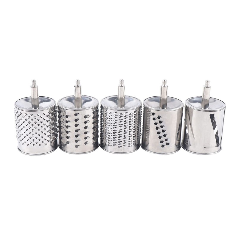 Rotary Cheese Grater Stainless Steel Hand Drum Slicer Crank Vegetable