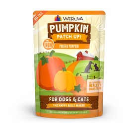 Weruva Weruva Pumpkin Patch Up!, Pumpkin Puree Pet Food Supplement for Dogs & Cats, 2.80oz Pouch (Pack of 12)