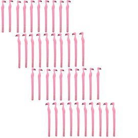 MIAO YUAN 40 PCS Cute Pink Flamingo Gel Pens Gift for Child Women Coworkers Hostess and Girlfriend, Great Party Supplies and School Supplies, Black Ink(0.5mm)