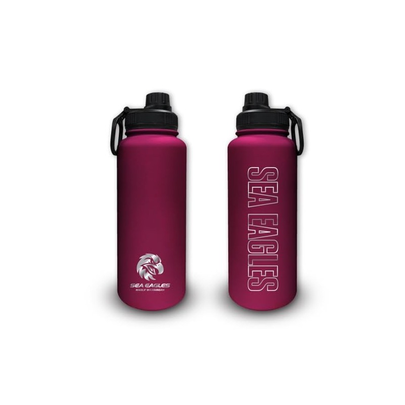 Manly Sea Eagles NRL Rugby League Stainless Steel 960ml Drink