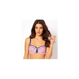 Panache Lucille Bandeau Top Women's Bikini Strawberry/White 30D