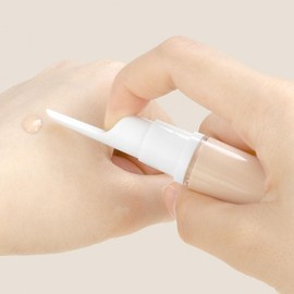 Cosmetic Spatula and Vacuum Travel Bottle for Foundation Dispensing Clear 15ml 10ea