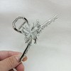 B/C Hair Claw Large Butterfly (Silver, Large)