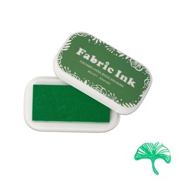 Sicheii Ink Pads for Rubber Stamps, Stamp Pad for Fabric Wood Paper Stamping, Washable Fingerprint Thumbprint Ink Pad, Craft Ink Pad Stamps Partner DIY Color (Green)