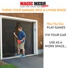Magic Mesh Garage Door Screen, Black | Magnetic Closure, Breezy