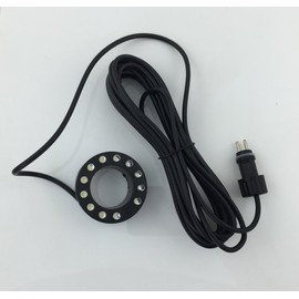 CNZ Submersible 12-LED Fountain Ring, No AC Adapter Included, Black (1DNOAC)