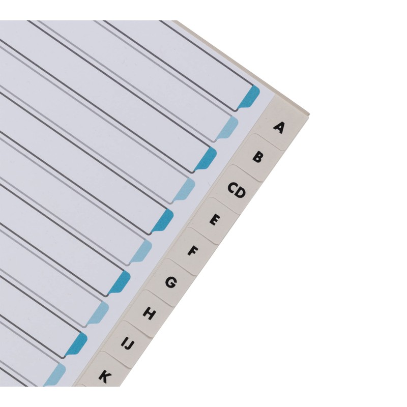 Elba 400012088 Strengthened Paper for Index A4 A-Z 20 Sections