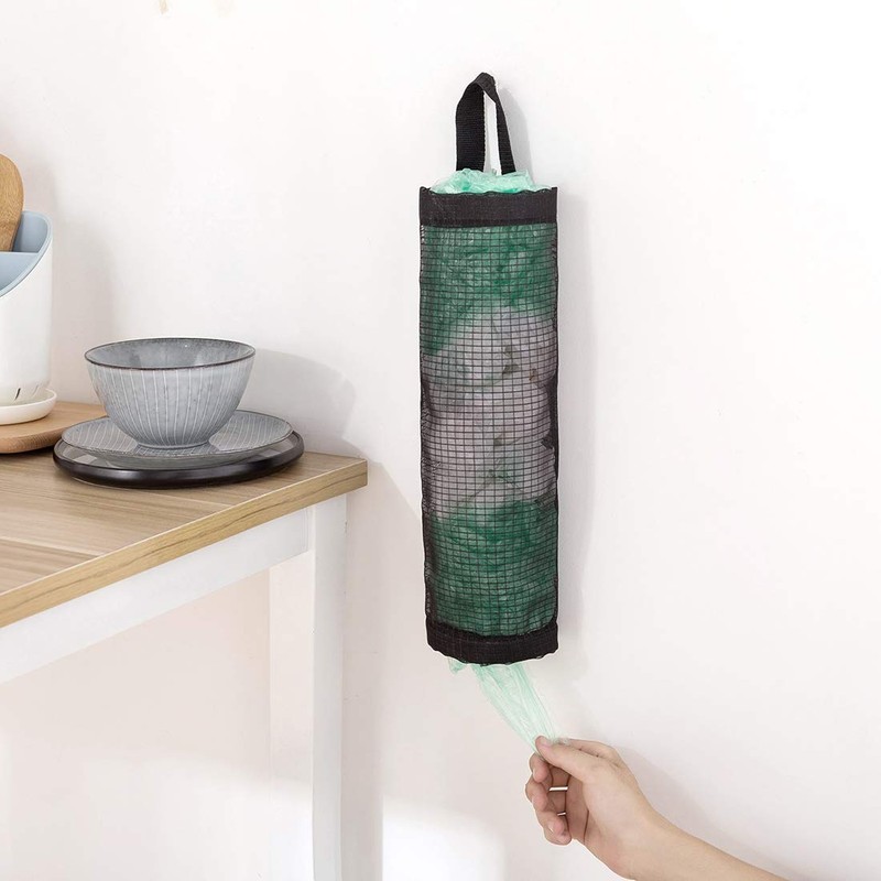 Grocery Bag Stocker, Trash Bag, Plastic Bag Storage, Wall Mounted