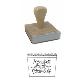 Hampton Studios Friendship Card Rubber Stamp, 2 X 2 Wood Stamp