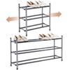 STORAGE MANIAC Expandable Shoe Rack, 12 Pairs Stackable Small Shoe