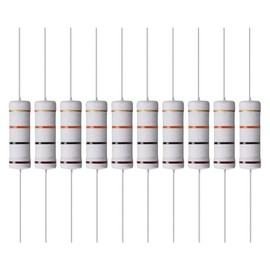 YOKIVE 10pcs Metal Oxide Film Resistors Axial Lead Resistors Maintain Normal Circuit Operation for Power Equipment Gray 5W 10K Ohm
