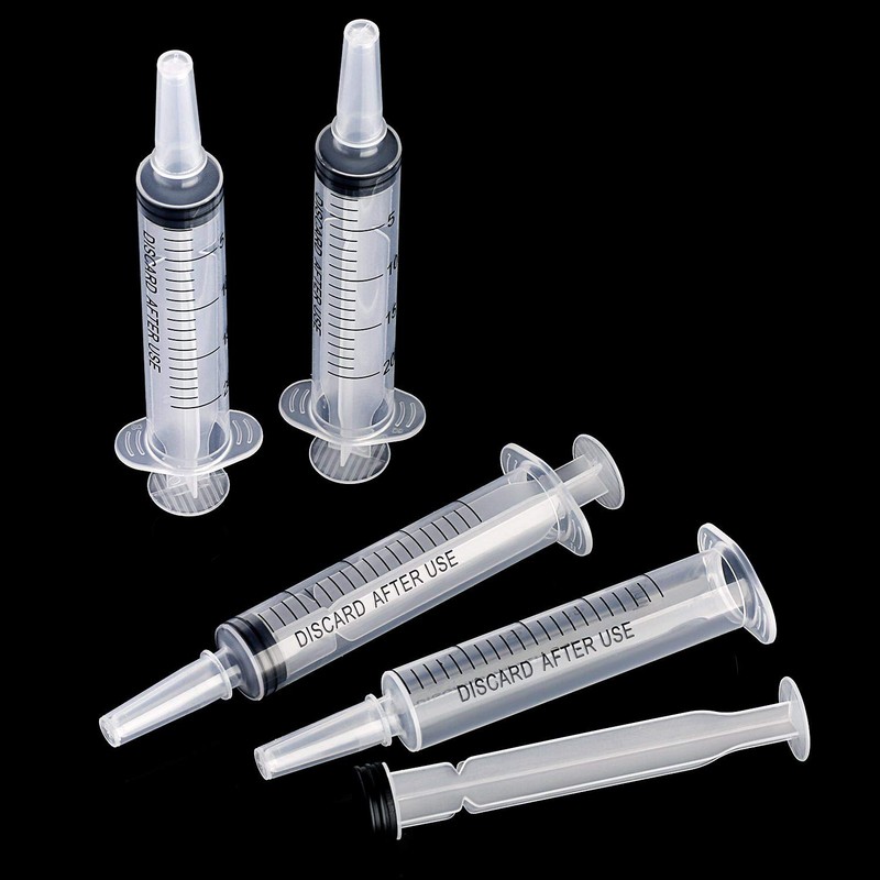 Frienda Large Plastic Syringe 4 Pack Measuring Syringe Tools Dispensing