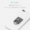 Elecom P-STRBK Smartphone Strap/Finger Ring/Standard Black