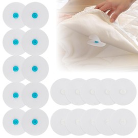 Asofelk 20PCS Duvet Clips to Hold Comforter Inside, Duvet Snaps Iron on Duvet Clips to Hold Thick Comforter Inside | Plastic No Show Comforter Clips Fits All Thickness Quilt Sheets