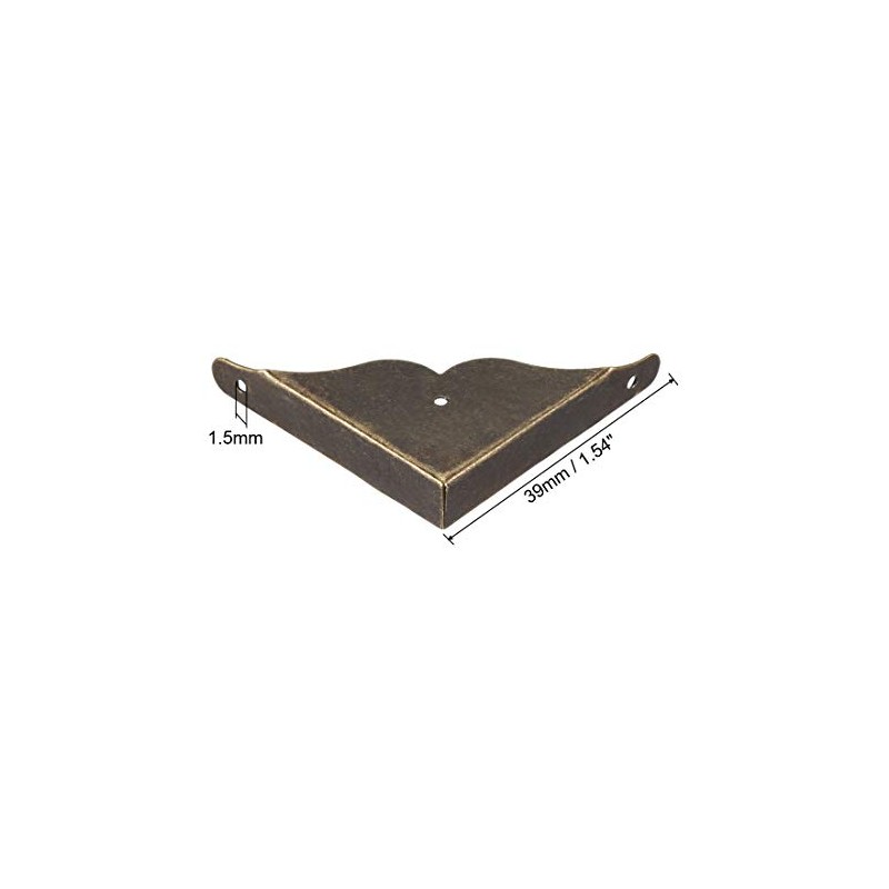 sourcing map Desk Corner Protector Table Edge Protector Cover Metal