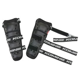 Komine SK-690 901 CE Standard Motorcycle CE Flex Knee Guard All Black Kids Protector