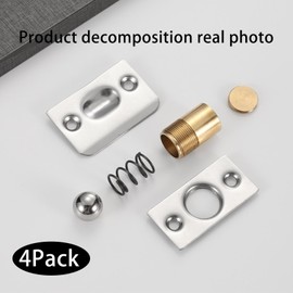 4Pack Ball Door Catches for Internal Doors Ball Catch for Internal Doors Adjustable Door Catches Balls Hardware,Door Latches for Internal Doors Spring Catches for Pantry Door Latch Invisible Cupboard