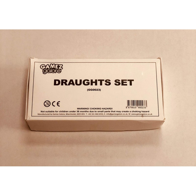 Wooden Draughts Pieces Set