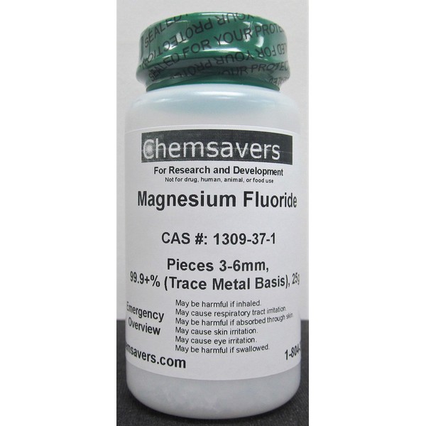 Magnesium Fluoride, Pieces 3-6mm, 99.9+% (Trace Metal Basis), 25g