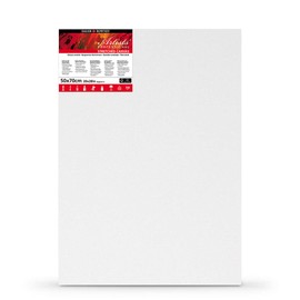 Daler-Rowney Artists' Stretched Canvas, Medium Grain, 350 gsm, 20mm Deep, 20 x 28in - 50 x 70 cm, White